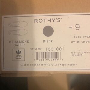 Rothy's Black Almond Loafers